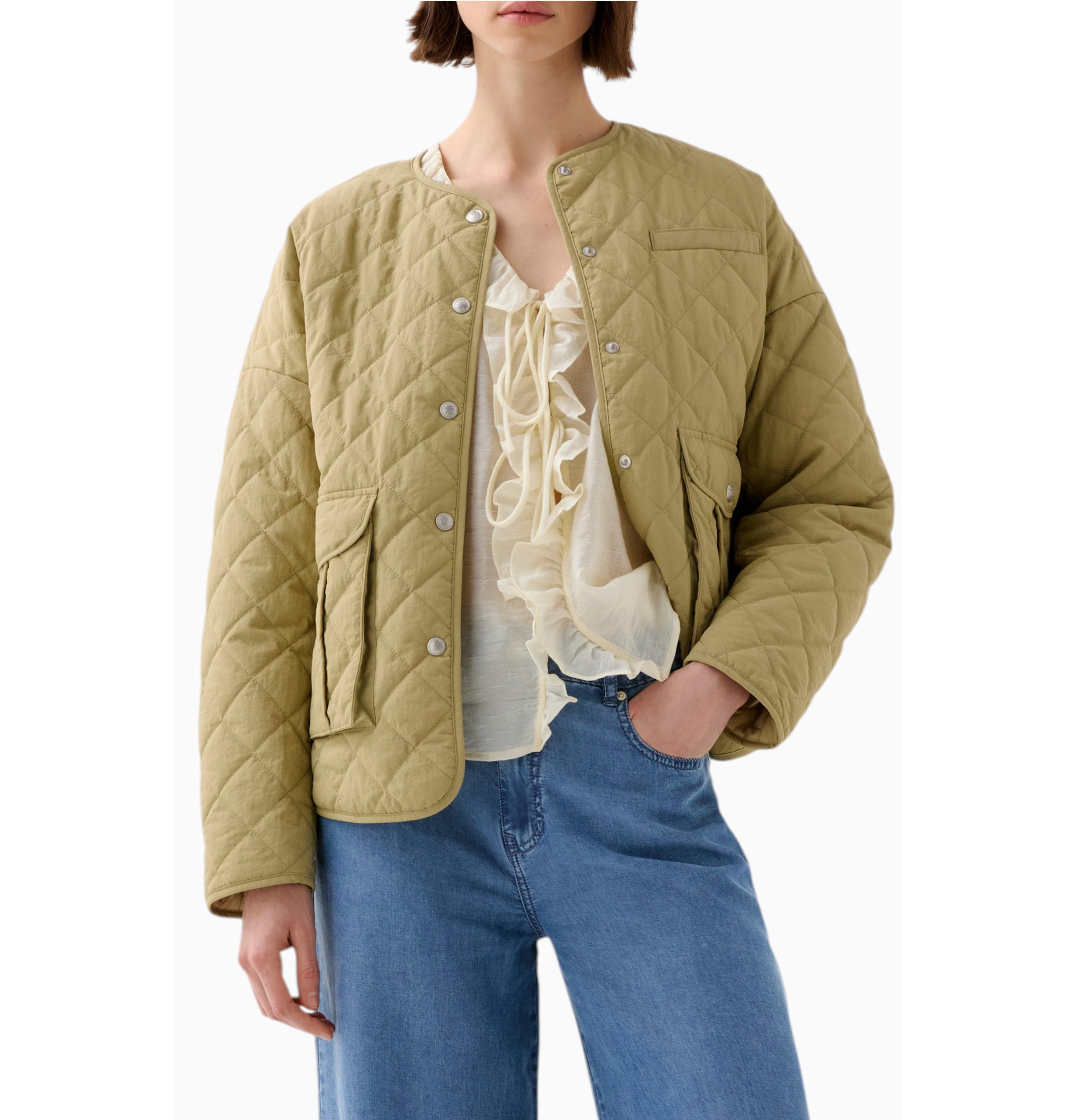 Scalpers Women's Quilted Washed Ny Jacket