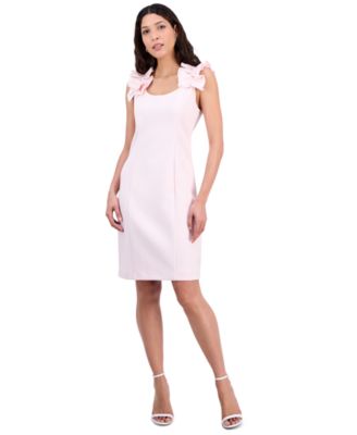 Women's Ruffled-Strap Sheath Dress