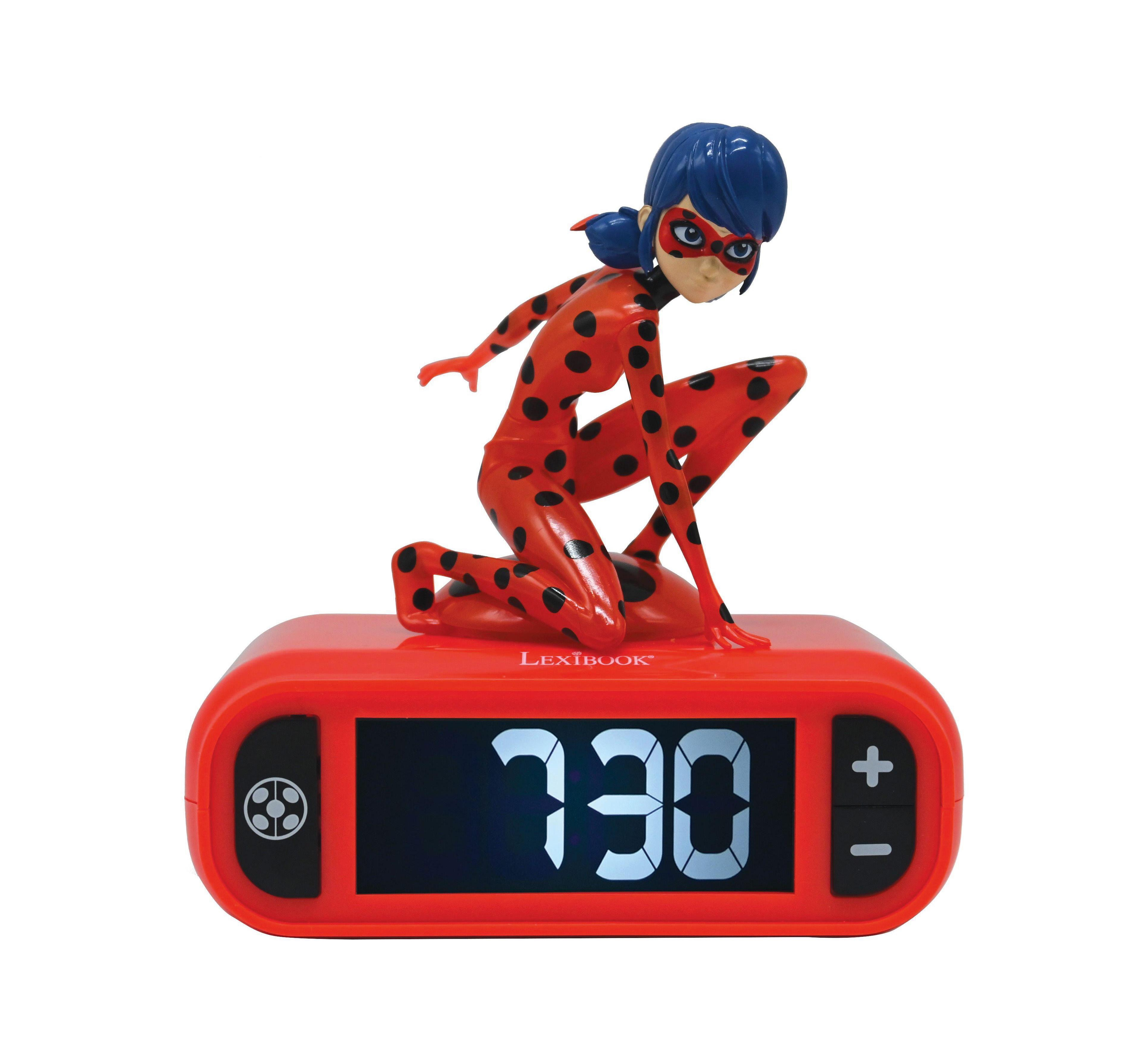 Miraculous RL800MI 7.17" H Ladybug Digital Night Light Snooze Desk Alarm Clock