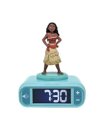 Lexibook Moana, Moana Nightlight Alarm Clock, Sounds and Melodies, Backlit LCD Screen, Luminous