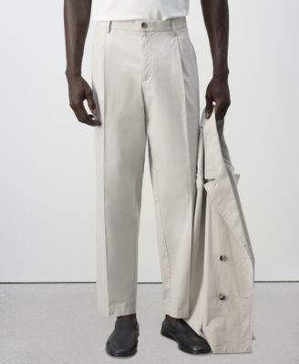 Men's Cropped Relaxed-Fit Pants