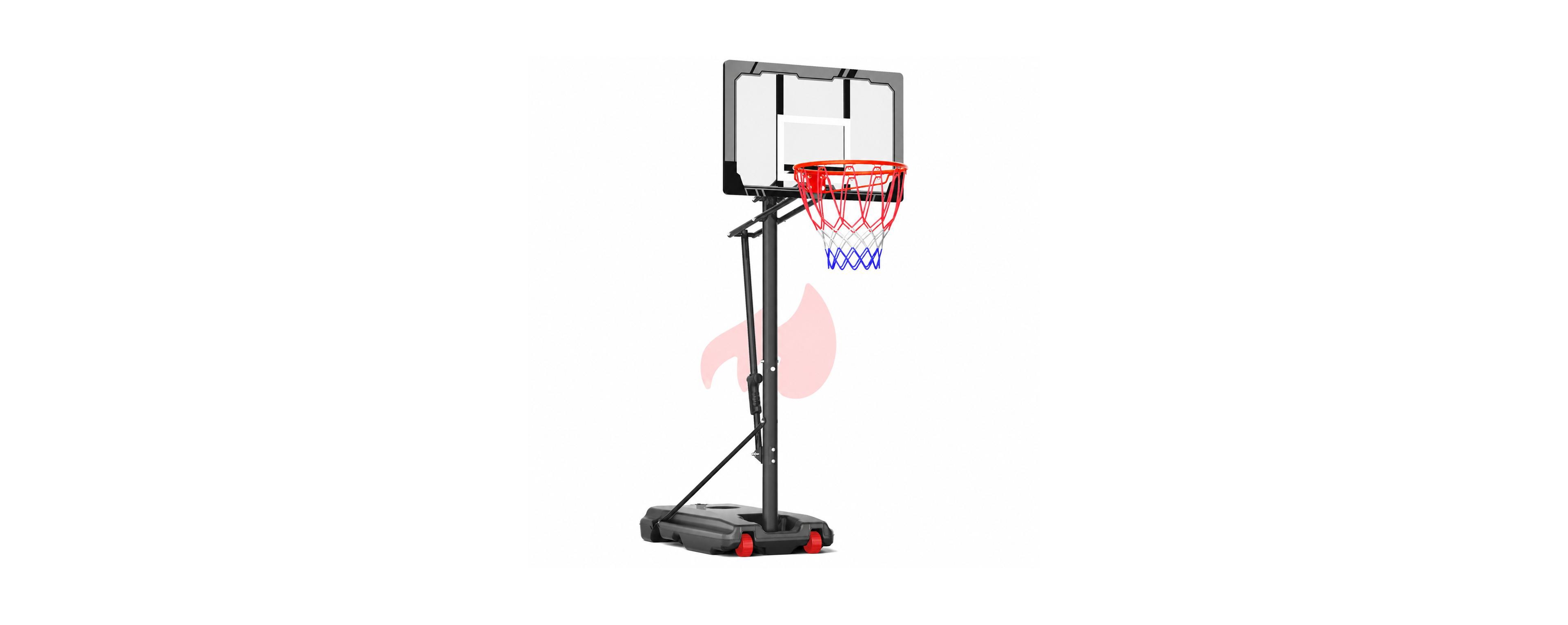 Magicorange Adjustable Portable Outdoor Basketball Hoop System With Shatterproof Backboard