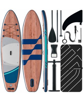 Inflatable Standup Paddleboard Full Kit 420lbs Capacity For Family Fishing Yoga All Skill Levels