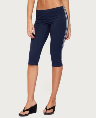 Womens Danie Stripey Capri Leggings
