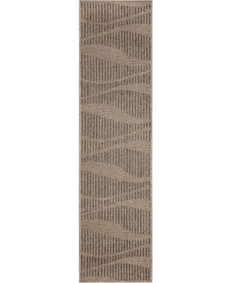 Monaco Wave 1'11"x7'6" Runner Area Rug