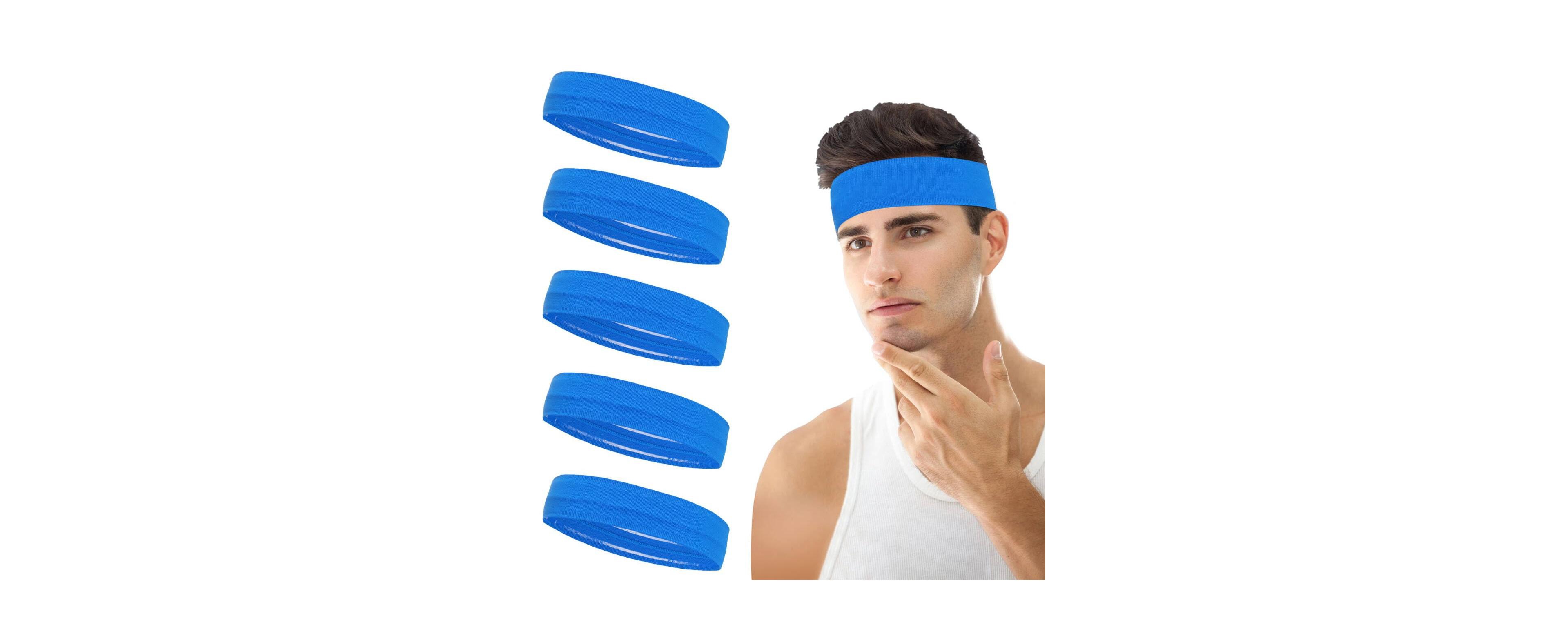 Peneyon Non-Slip Running Headbands, 5-Piece Set