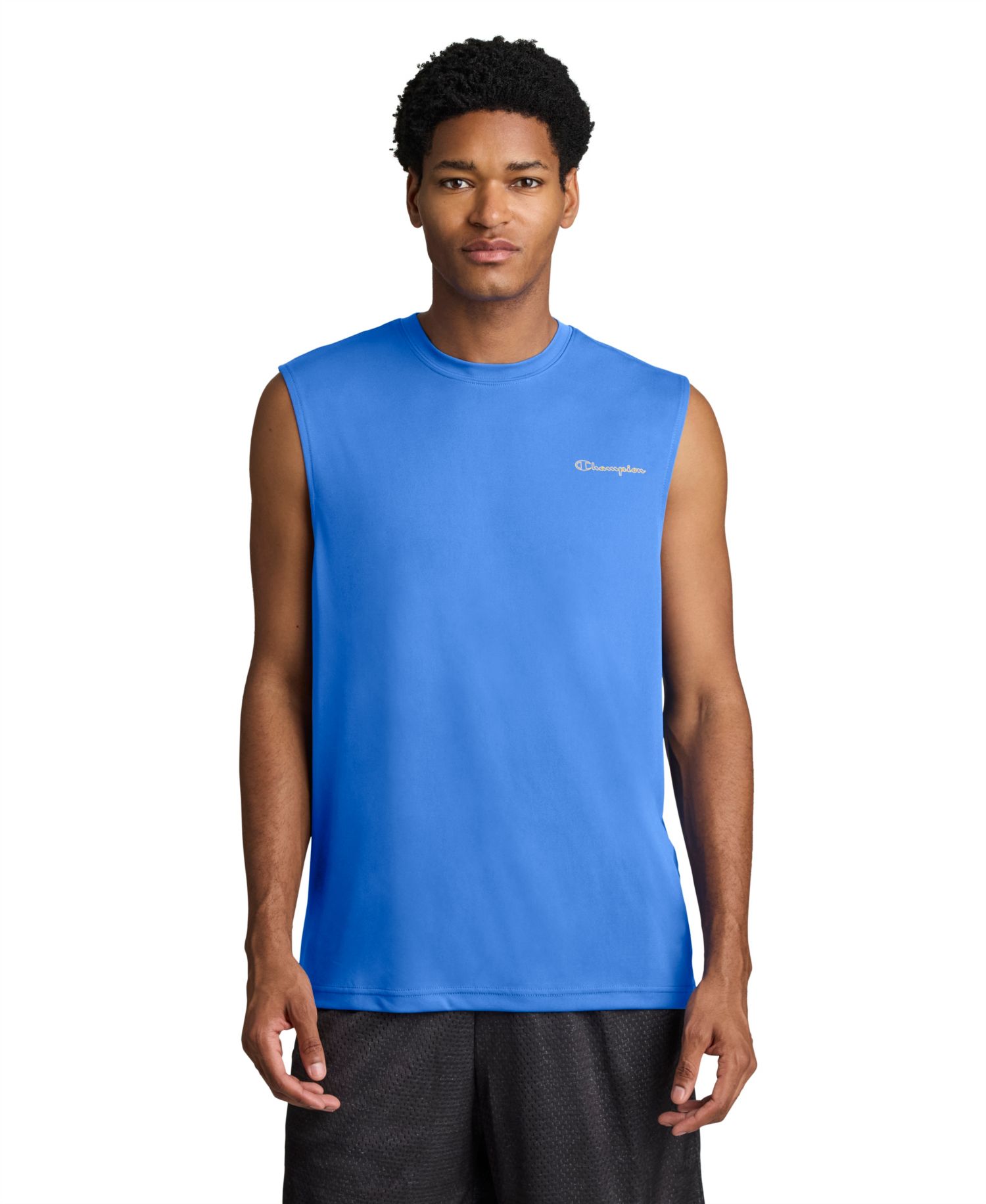 Men's Script Sport Muscle Crewneck Tank Top