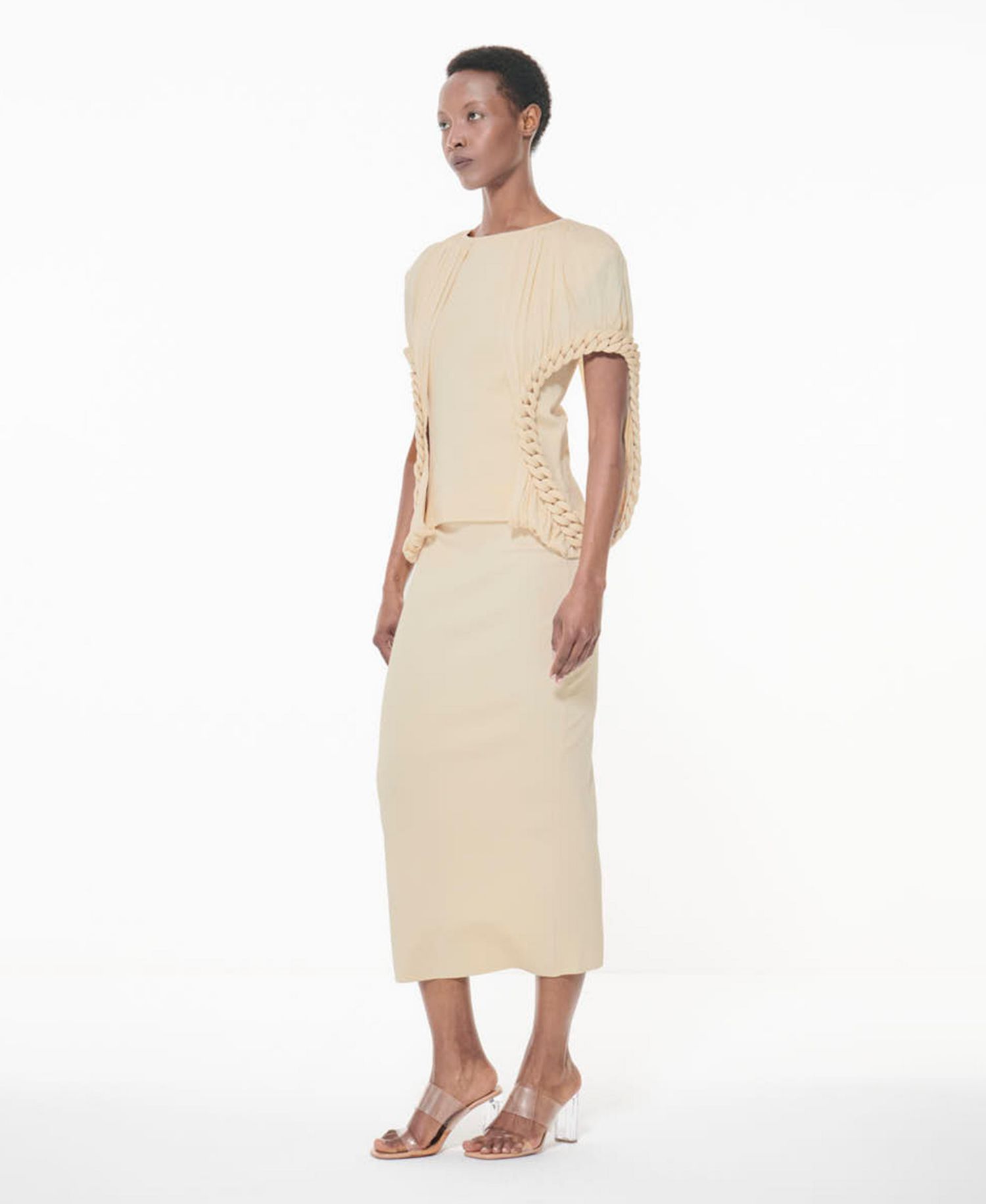 Women's Fitted Knit Chain-Detail Top
