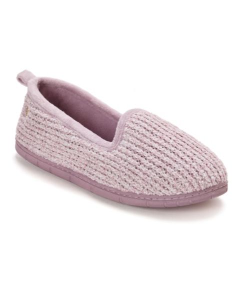 Женские тапочки Dearfoams Rachel Marled Chenille Closed Back House Slipper, цвет: Сливовый