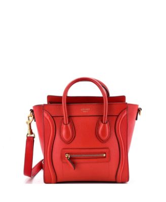 Nano Luggage Bag Grainy Leather