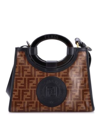 Small Runaway Shopper Tote Zucca Coated Canvas