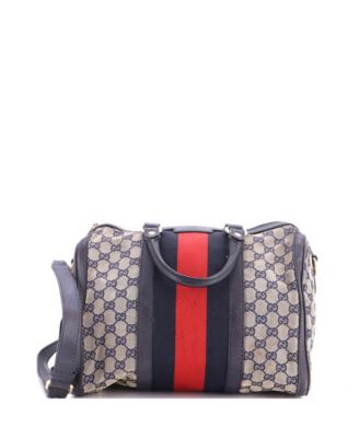 Medium Vintage Web Boston Bag GG Canvas