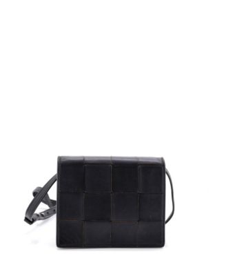 Mini Cassette Crossbody Bag Maxi Intrecciato Leather