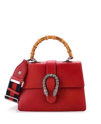 Medium Dionysus Bamboo Top Handle Bag Leather