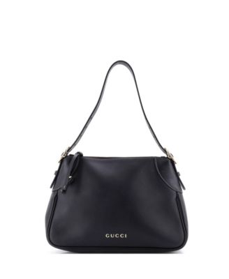 Medium Emblem Shoulder Bag Leather
