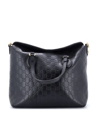 Medium Signature Fold Over Tote Guccissima Leather