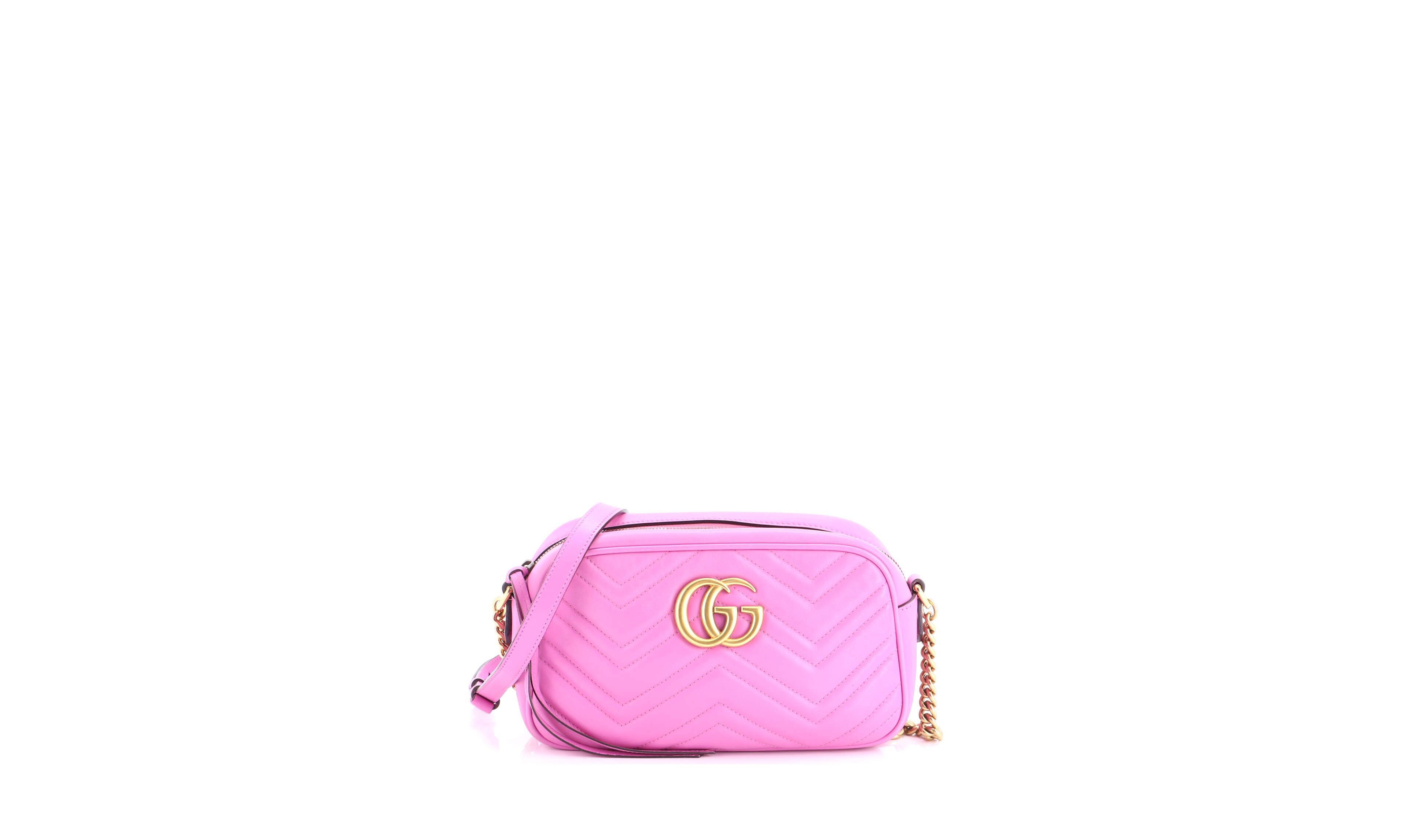 Pre-Owned Gucci Gg Marmont Small Leather Shoulder Bag