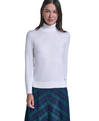 Women's Fitted Long-Sleeve Turtleneck Sweater