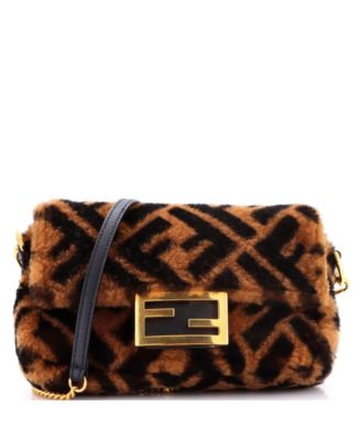 Mini Baguette NM Bag Zucca Shearling