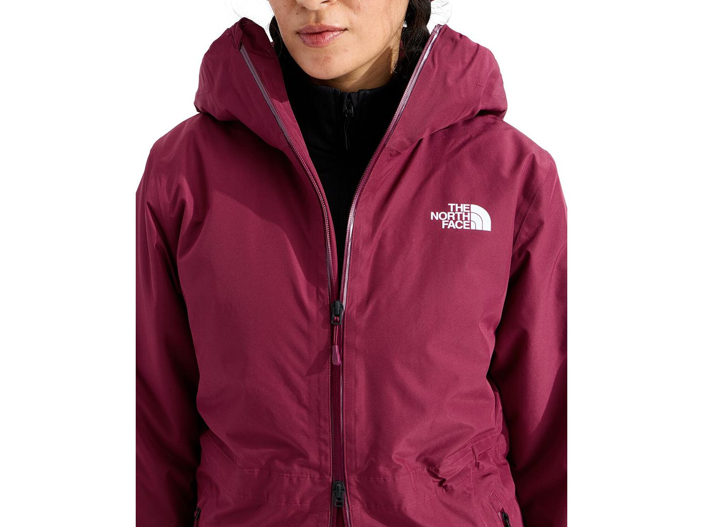 Женская куртка The North Face Hikesteller Insulated Parka, цвет: Бордовый — фото 6