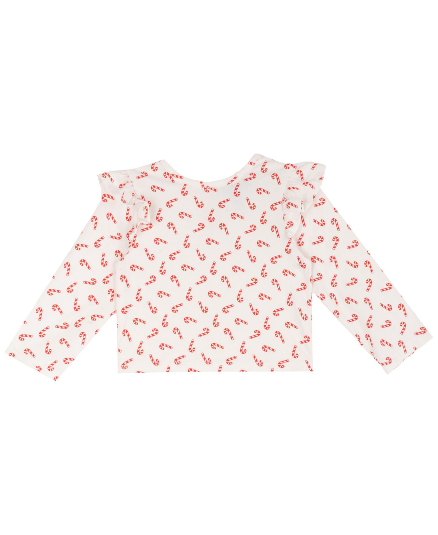 Платья Rare Editions Holiday Long-Sleeve Gingerbread Appliqué Dress, 4-Piece Set для девочек-малышей, цвет: Красный — фото 3
