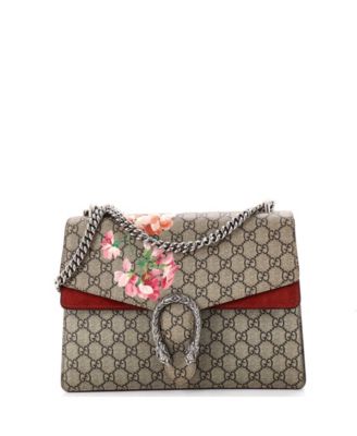 Medium Dionysus Bag Blooms Print GG Coated Canvas
