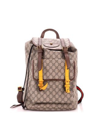 Large Courrier Soft Backpack GG Coated Canvas