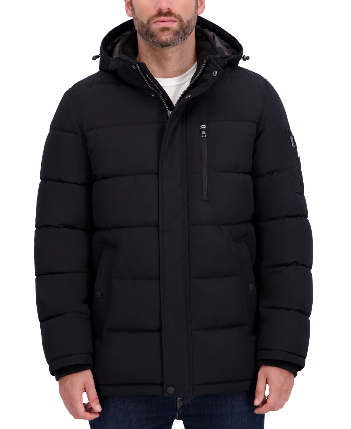 Nautica Men's Hooded Regular-Fit Puffer Parka