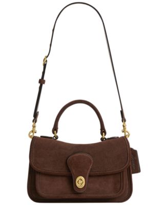 Metropolitan Suede Small Crossbody Handbag