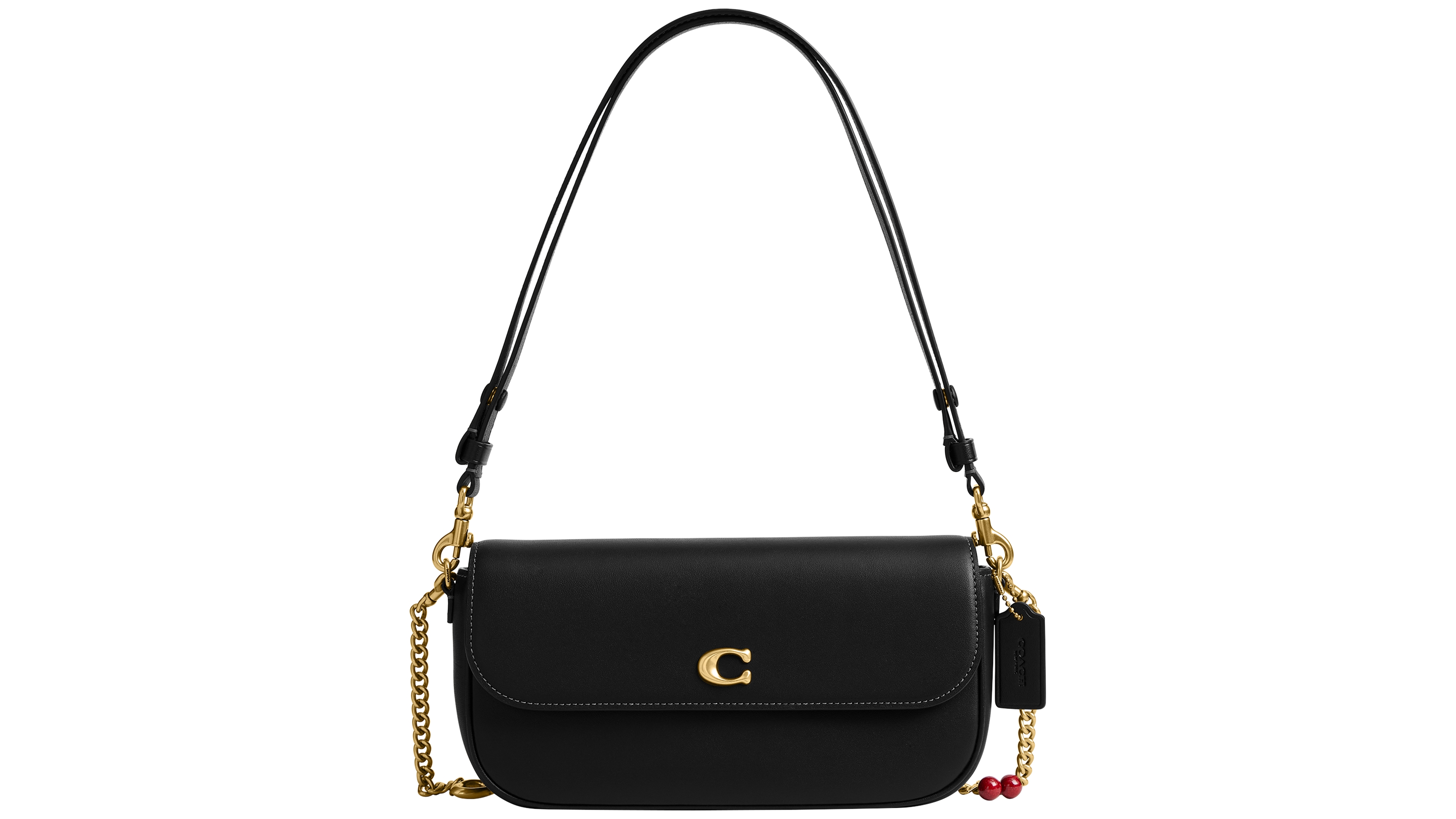 Coach Brook Small Leather Flap Shoulder Handbag