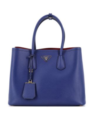 Medium Cuir Double Tote Saffiano Leather