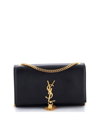 Medium Classic Monogram Tassel Crossbody Bag Leather