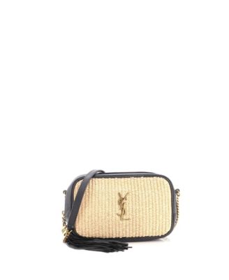 Mini Lou Camera Bag Woven Raffia