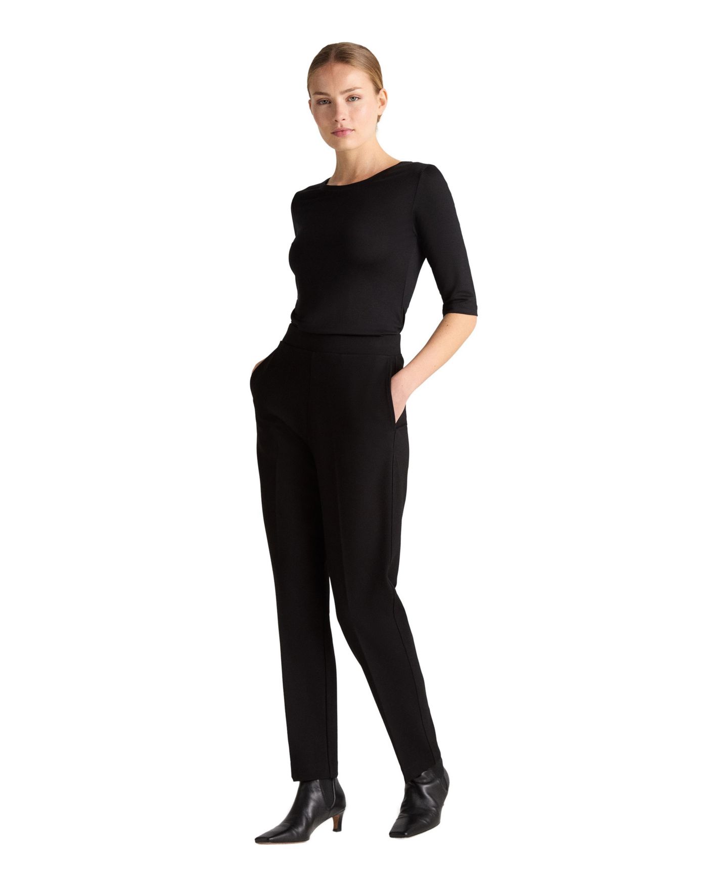 Женская футболка Residus Caline Jersey 3/4-Sleeve Fitted, цвет: Чёрный — фото 5