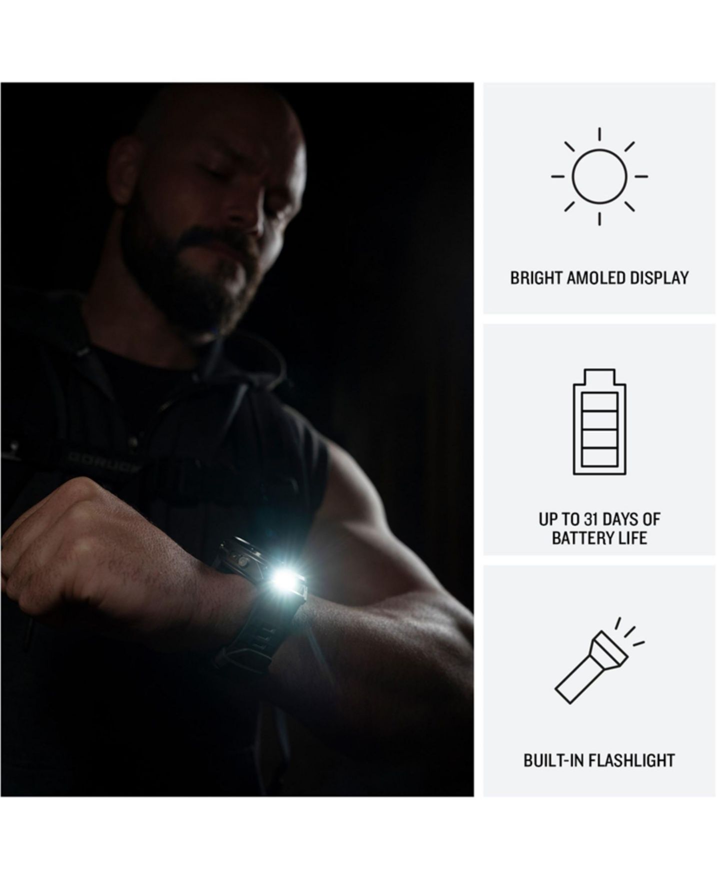 Смарт-часы Garmin Fenix 9 Pro с GPS, титан, оранжевый силиконовый ремешок, 51 мм — фото 8