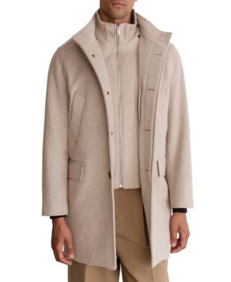 Men's Chelmsford Merino Wool Funnel-Neck Slim-Fit Wide-Rib Coat