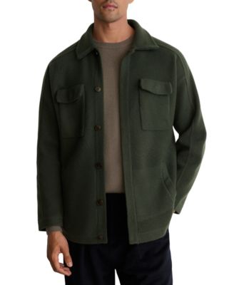 Men's Lockwood Boiled-Wool Twin-Pocket Overshirt