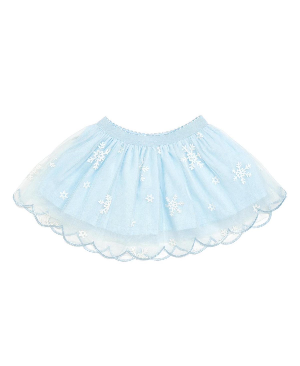 Sweet Wink Girls' 4-16 Glitter Snowflake Scalloped Tutu Skirt