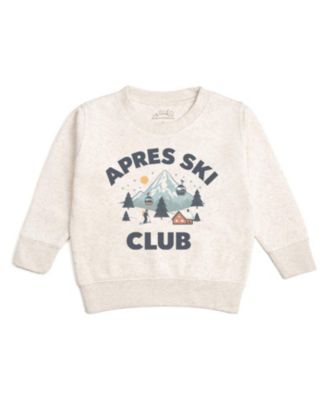 Boys' 2T-20 Apres Ski Club Cotton-Blend Long-Sleeve Tagless Crewneck Sweatshirt