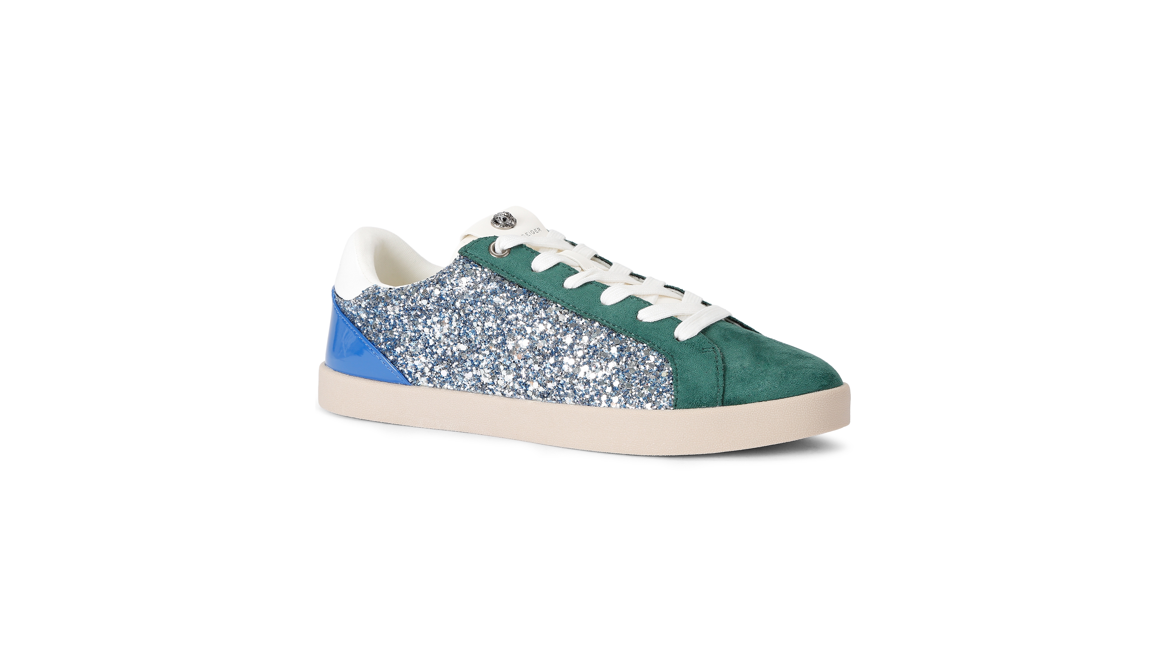 Kurt Geiger London Women's Britton Glitter Round-Toe Sneakers