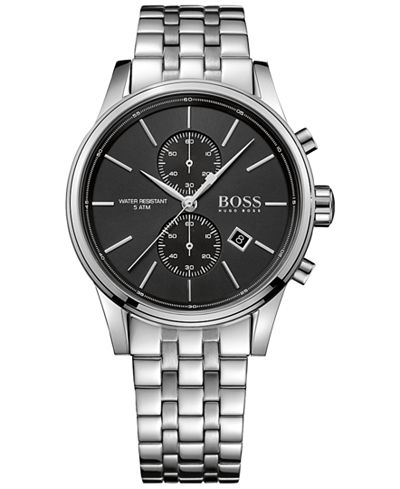 BOSS Hugo Boss Men's Chronograph Jet Stainless Steel Bracelet Watch 41mm 1513383