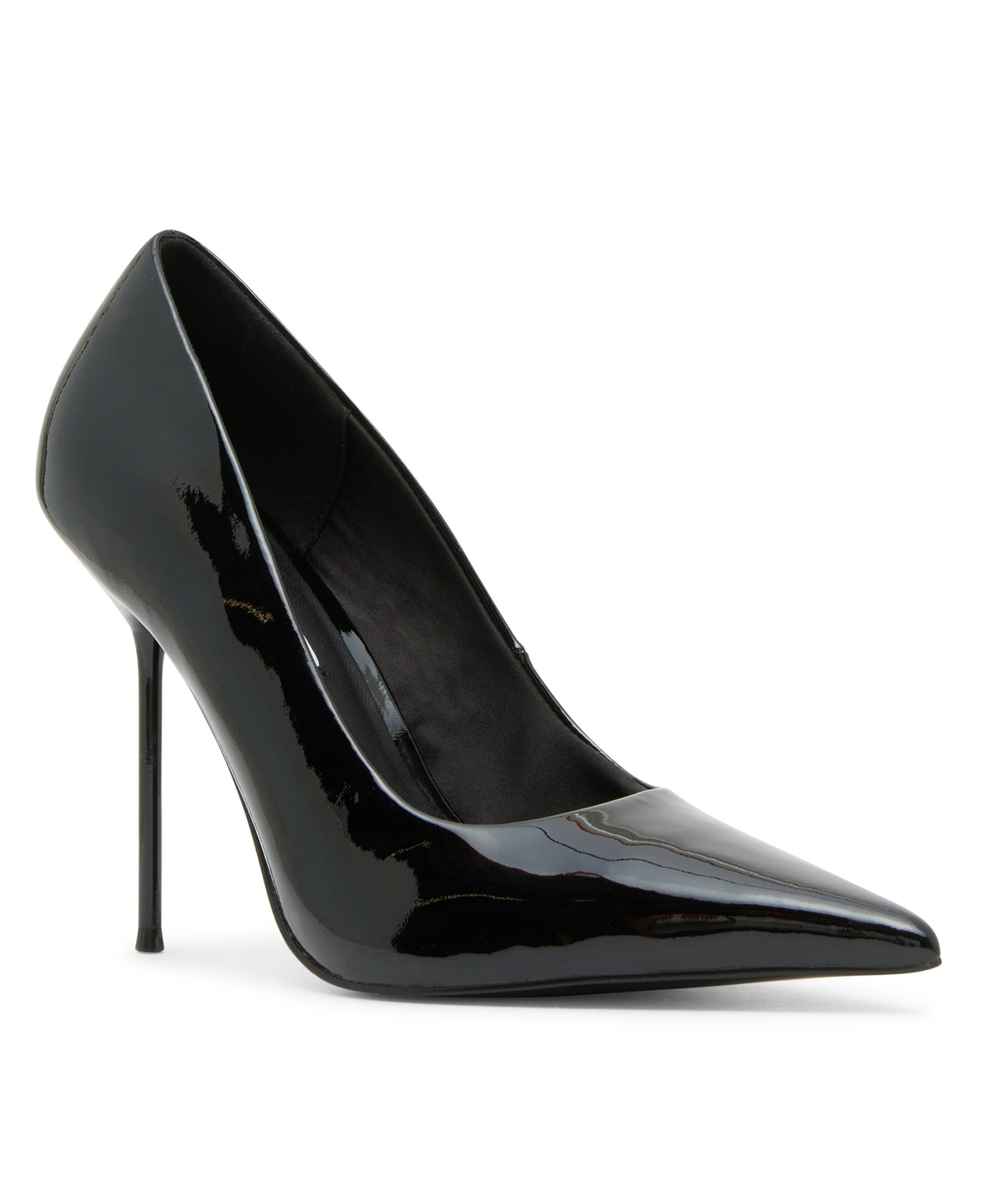 Steve Madden Women's Dynasty Pointed Toe Patent Leather Stiletto Pumps - Black Patent