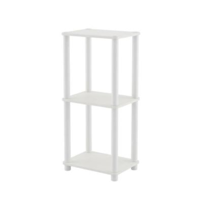 15 Inch 3-Tier Wood Open Shelf Bookcase