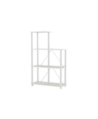 27.55 Inch 5-Cube Wood Open Shelf Bookcase