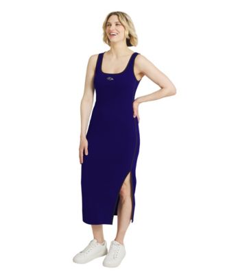 Women's  Purple Baltimore Ravens Ribbed Tank Dress