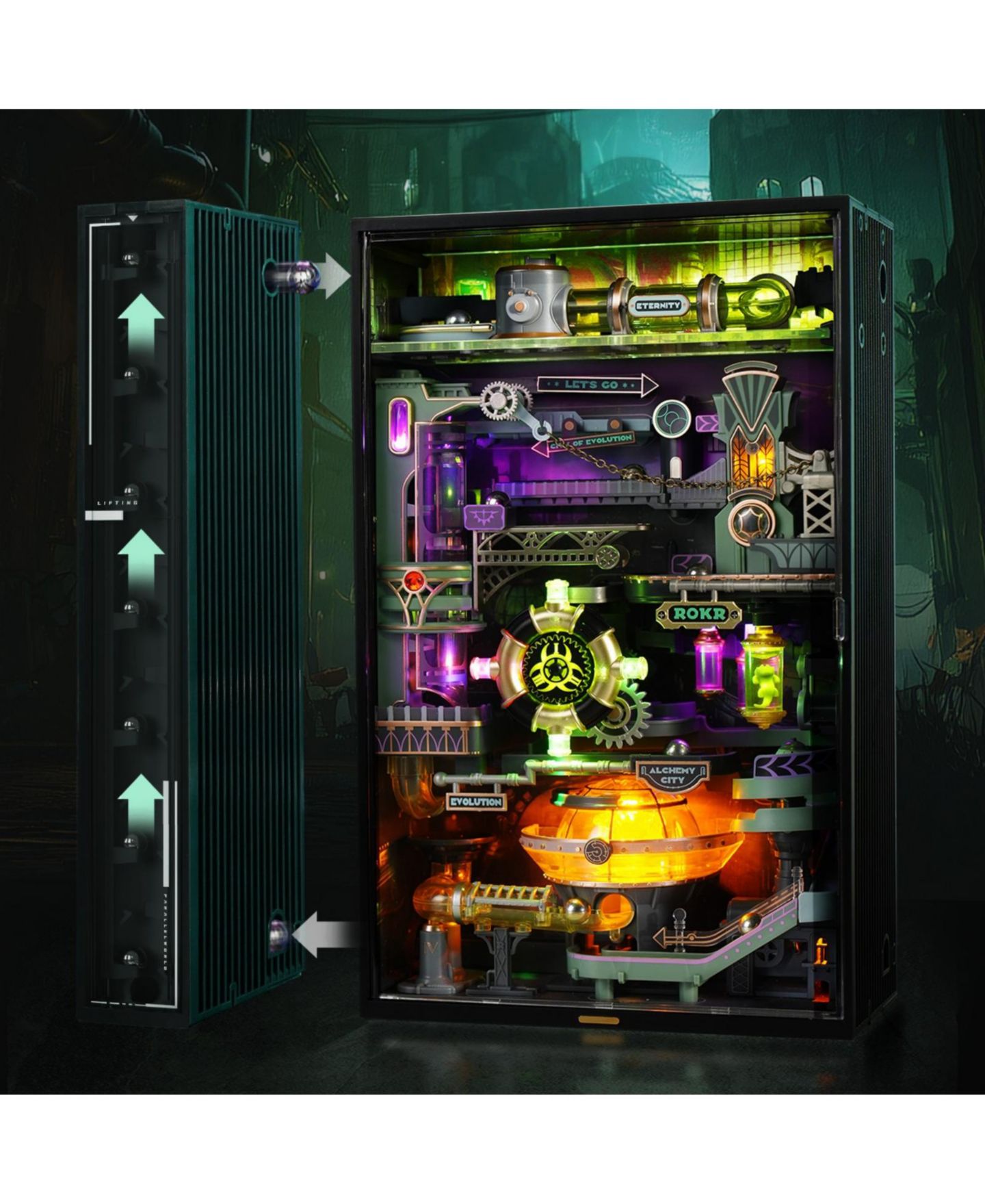 Детский конструктор Robotime Parallel World Alchemy City Electric 3D Puzzle Building Set, Ages 14+ — фото 6