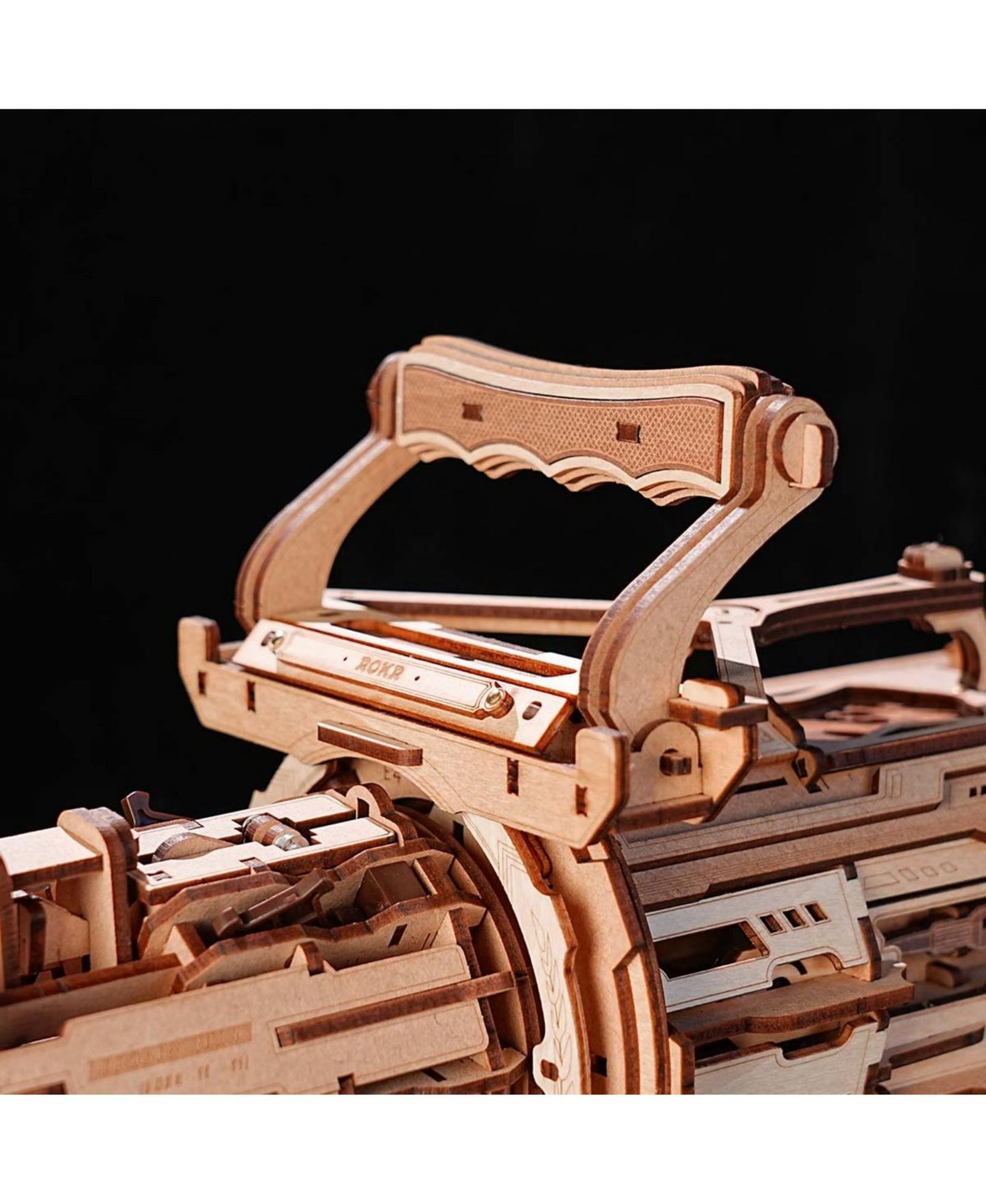 Детский конструктор Robotime Rotating Barrel Machine 3D Wooden Puzzle Building Set, Ages 14+ — фото 5