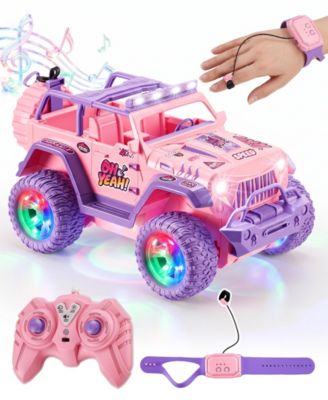 1:16 Scale 4WD Kids RC Car with Gesture Control Watch and Spray Mist