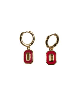 Ohio State University O Enamel Huggie Earrings