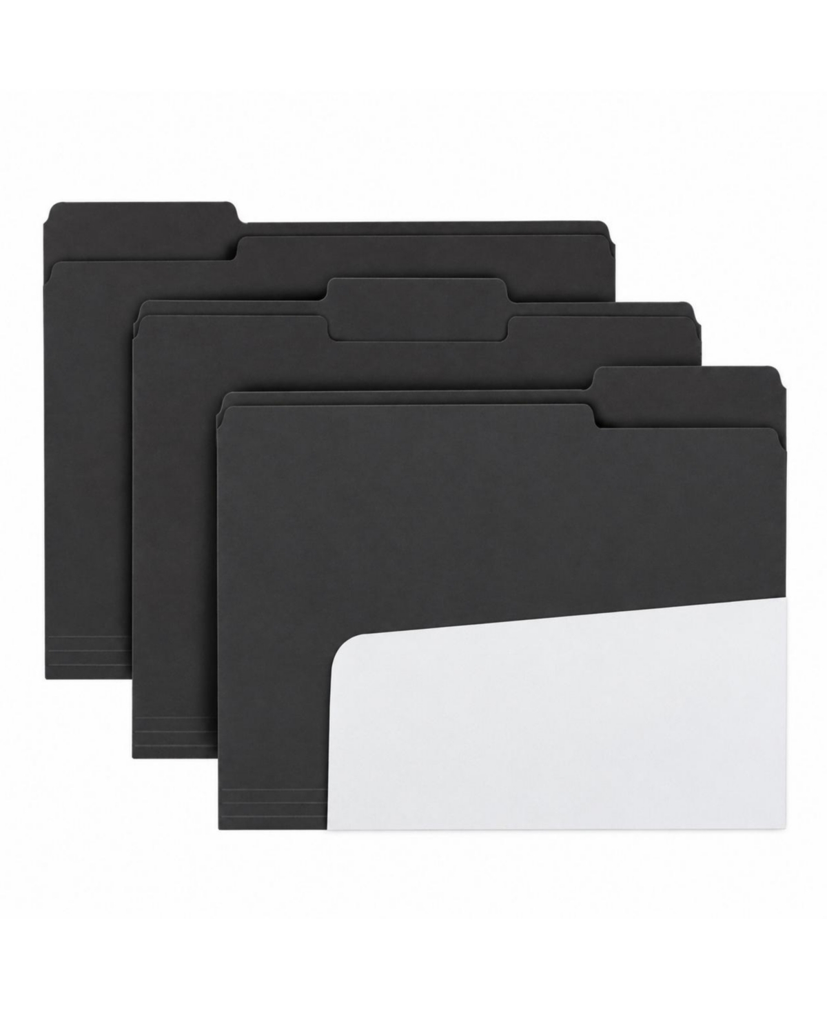 Four Candies 100 Pack 1/3 Cut Tab Colored File Folders Letter For Office Classroom